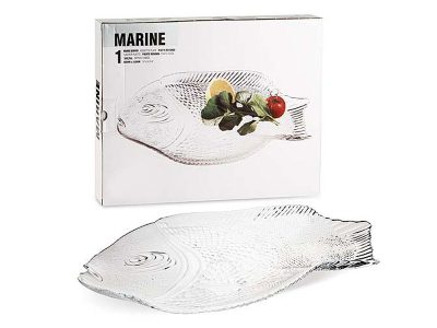 Тарелка «Марине» рыба большая 360*250 мм. 10258 под.