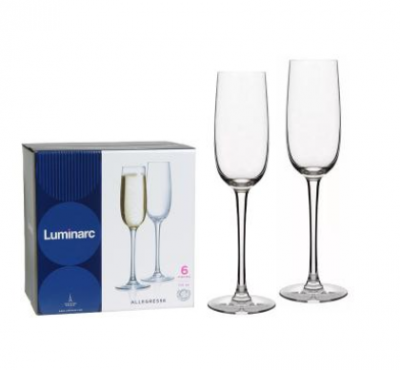 Набор бокалов для шампанского ALLEGRESSE Luminarc 6*175 мл.