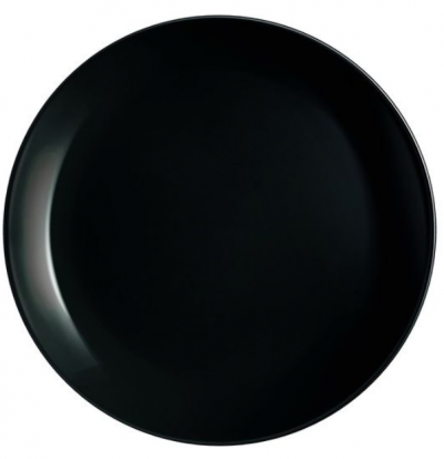 Тарелка обеденная DIWALI Luminarc черная 25 см.