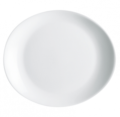 Тарелка для стейка FRIENDS TIME Luminarc белая 30*26 см.