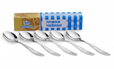 Набор чайных ложек «Уралочка» 6 шт. в картонной коробке
