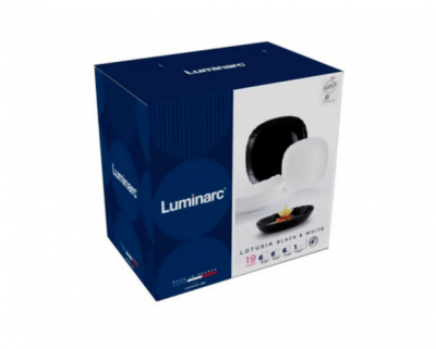 Столовый сервиз Luminarc LOTUSIA Black&White 19 пр.