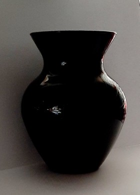 Ваза «Флора» декоративная чёрная глянцевая 1 шт. 43206