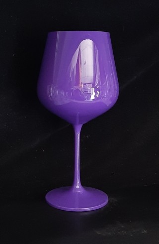Ваза-фужер декоративный фиолетовый глянцевый DORA 1 шт.