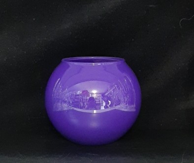 Ваза «Флора» декоративная фиолетовая глянцевая 1 шт. 43417