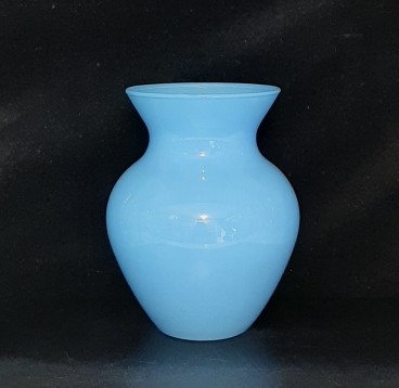 Ваза «Флора» декоративная голубая глянцевая 1 шт. 43206