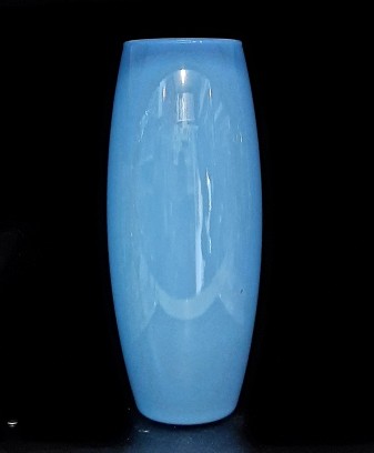 Ваза «Флора» декоративная голубая глянцевая 1 шт. 43966