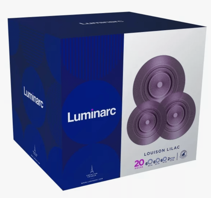 Столовый сервиз Luminarc LOUISON LILAC 18 предметов